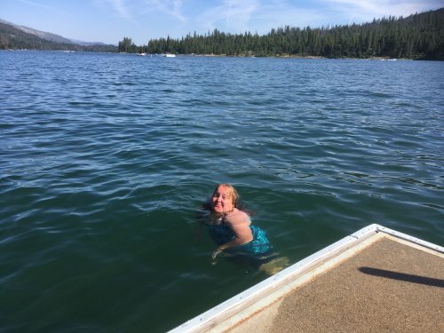 Missy swimming
